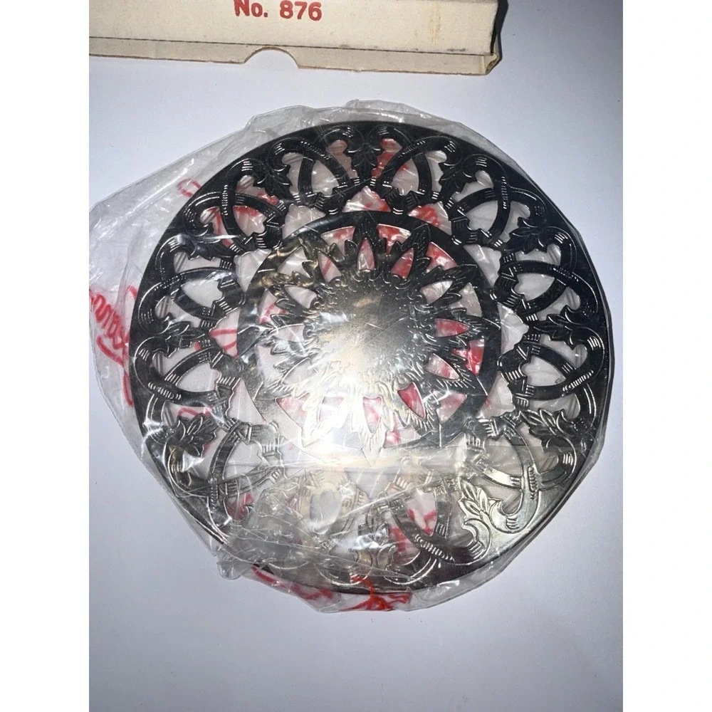 VINTAGE LEONARD SILVER PLATE‎ GLASS BACKED MADE IN ITALY 6